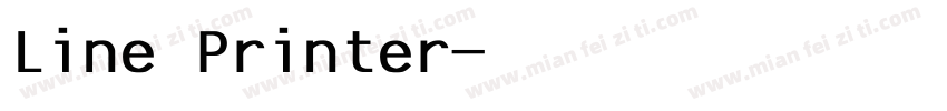 Line Printer字体转换